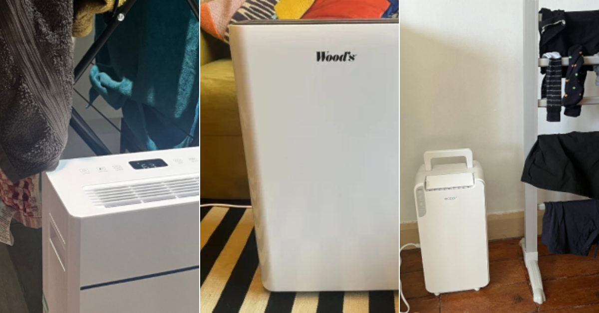 A grid of dehumidifiers in real homes tested by Mumsnet