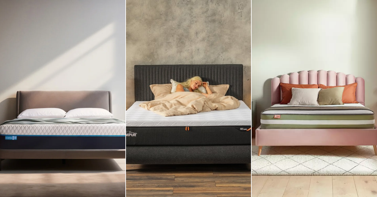 A selection of mattresses for hot sleepers from Tempur, Emma and Simba