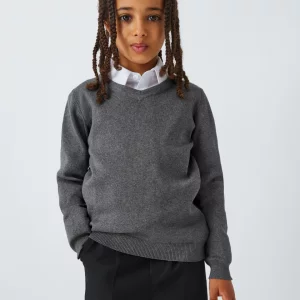 Unisex Cotton V-Neck School Jumper, from £8