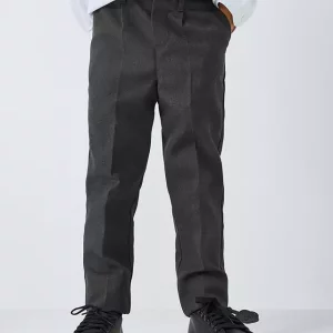 Boys' Adjustable Waist Slim Fit School Trousers, from £9