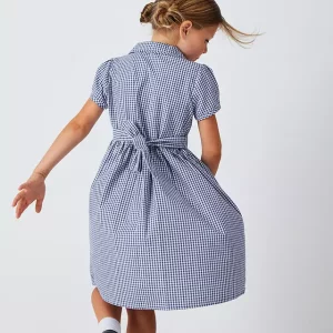 School Belted Gingham Checked Summer Dress, from £9
