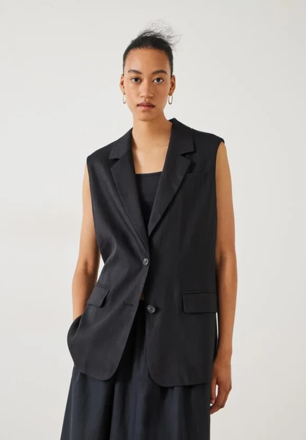 Hush Lana Relaxed Linen Blend Waistcoat