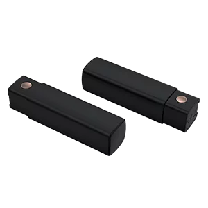 A product image two Lovense Exomoon Bluetooth Lipstick Bullet Vibrators with its lid
