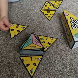 A child playing P for Pizza