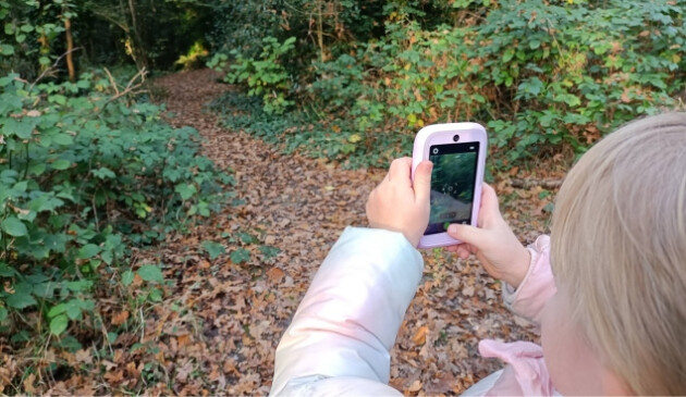 Mum having a fun conversation with her child