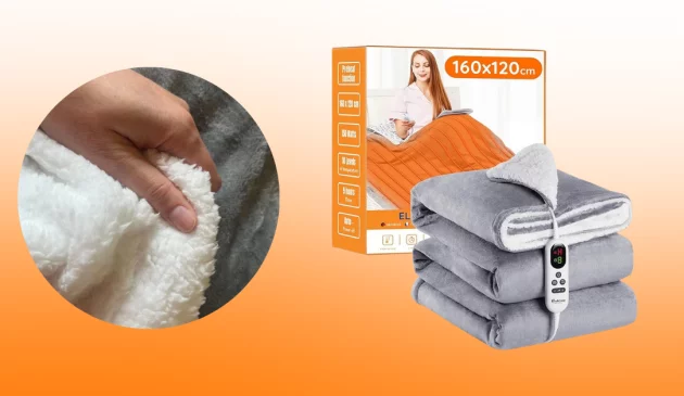 Hand-testing the Mia&Coco heated throw