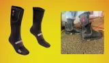 BERTSCHAT Heated Socks Elite being hand tested by journalist Poppy O'Neill