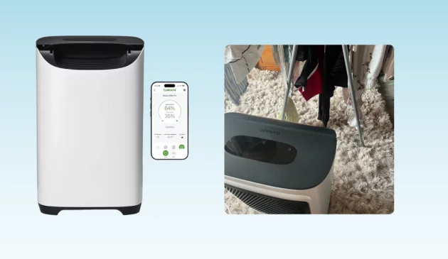 Mumsnet journalist Poppy O'Neill hand tests the Meaco DD8L Pro Desiccant Dehumidifier