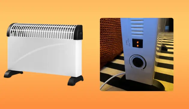 Mumsnet journalist Poppy O'Neill hand testing the Daewoo Convector Heater