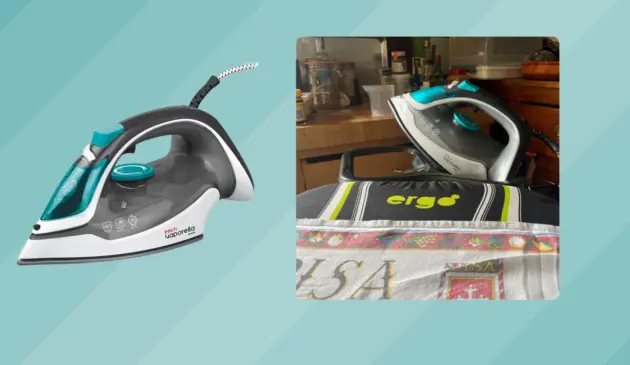 Mumsnet Home editor Poppy O'Neill testing the Polti Vaporella Quick Q100