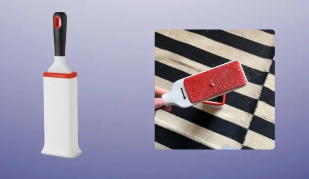 Mumsnet home editor Poppy O'Neill testing the OXO Furlifter