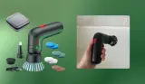 Mumsnet home editor Poppy O'Neill hand testing the Bosch UniversalBrush