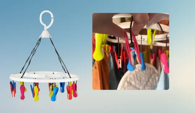 Lakeland 16 Soft Grip Pegs Smalls Dryer product image and real life testing