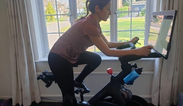 Tammy tests the Peloton Bike+