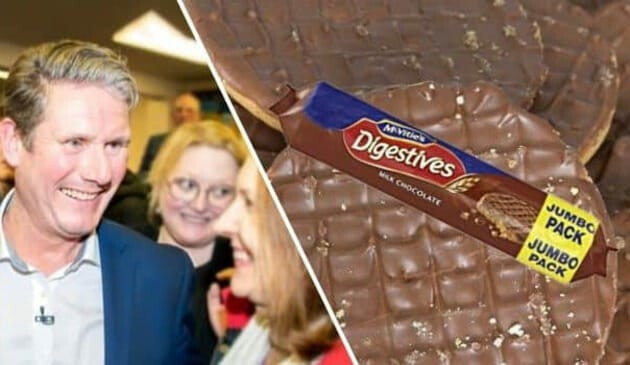 Keir Starmer biscuit