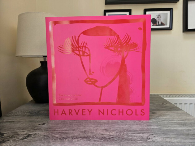 A front view of the Harvey Nichols beauty Advent calendar 2025