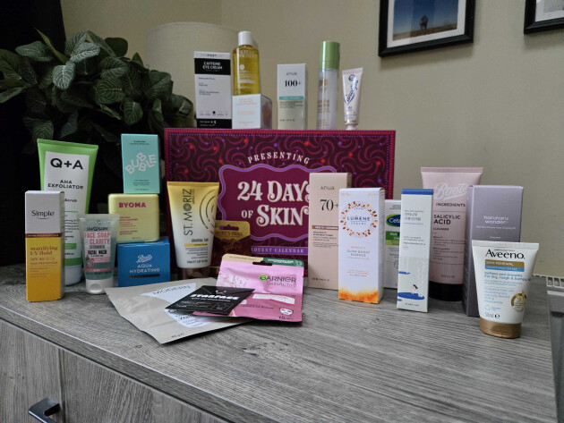 Everything inside the Boots 24 Days of Skin beauty Advent calendar