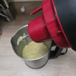 Inside the Morphy Richards Saute and Soup Maker when blended