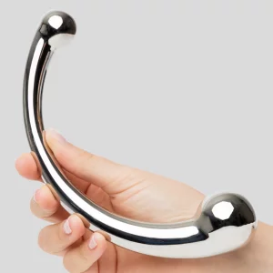 A product image of the njoy Pure Wand Stainless Steel Dildo,