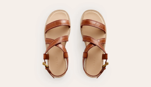 Cross Strap Flat Sandals