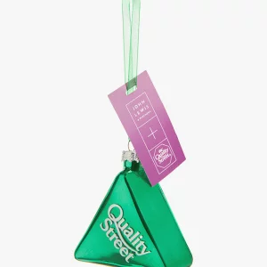 Quality Street Green Triangle Glass Bauble, £7