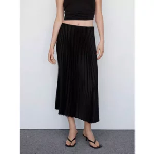 Mango Plisado Pleated Midi Skirt, £46
