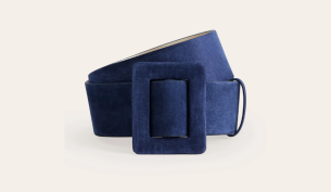 Suede Buckle Belt