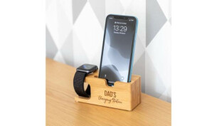 Personalised Charging Station iPhone And Apple Watch
