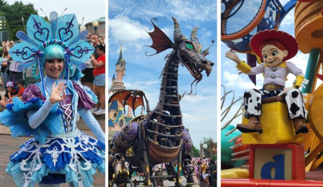 The parade at Disneyland Paris
