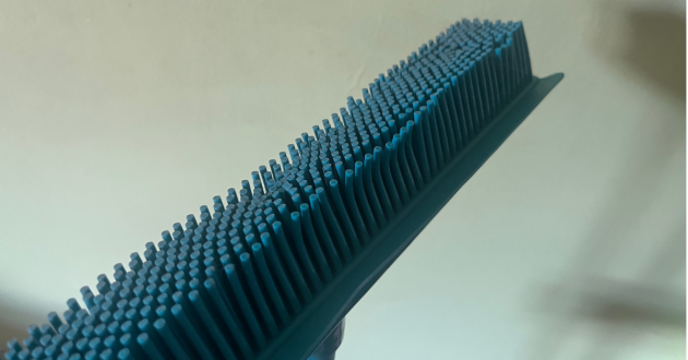 Mumsnet home editor Poppy O'Neill tests the Beldray Antibac Pet Plus Rubber Head Broom