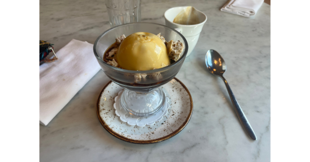 Affogato from Tozi restaurant