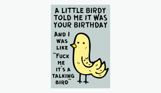 Thortful little birdy card