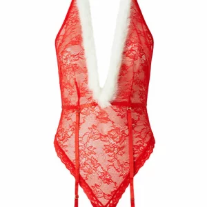 Sexy Santa Plunge Lace Body, £25
