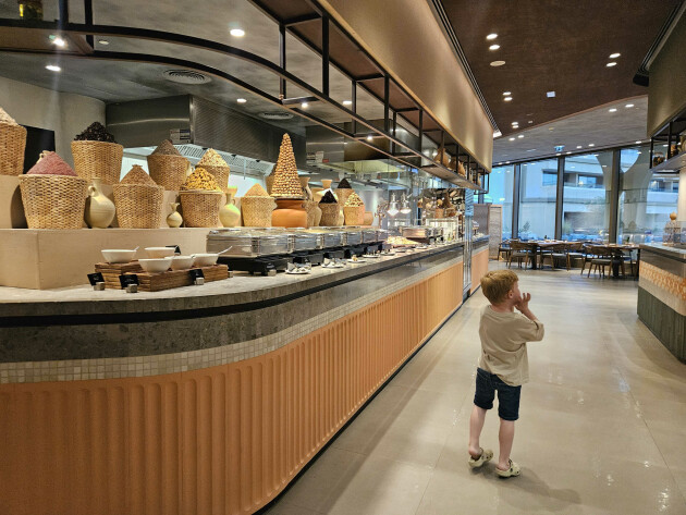 Inside the Al Rimal restaurant at ERTH Abu Dhabi hotel