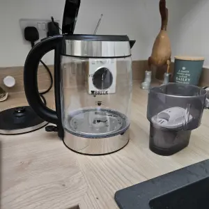Russell Hobbs Brita Purity Glass Kettle in a tester's kitchen