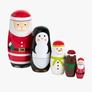 Rainbow Time Capsule Santa Nesting Dolls, £15