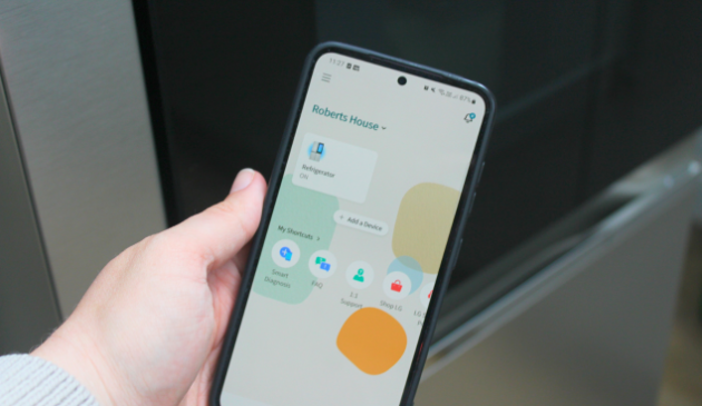 The LG ThinQ app
