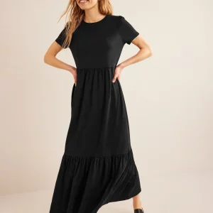 Emma Tiered Jersey Midi Dress