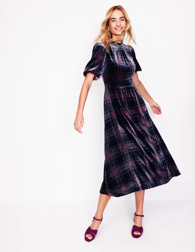 Boden's High neck velvet dress
