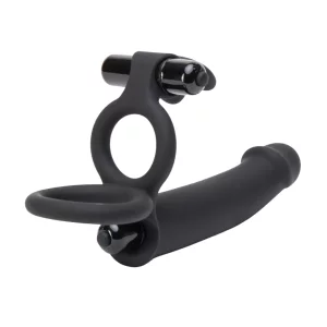 A product image of the Lovehoney Double Fun Vibrating Rabbit Double Penetration Strap-On