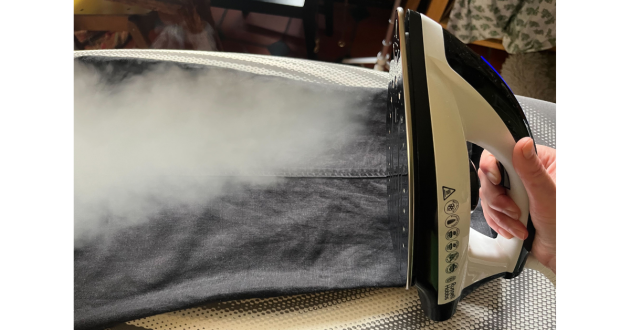 Mumsnet journalist Poppy O'Neill tests the Russell Hobbs Steam Power Steam Generator Iron