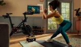 Woman using Peloton