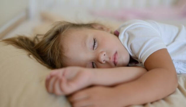 a toddler sleeping peacefully