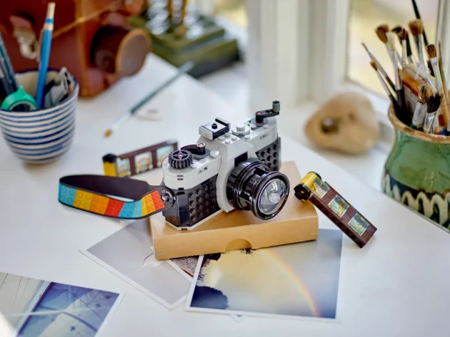 LEGO's Retro Camera built on a table