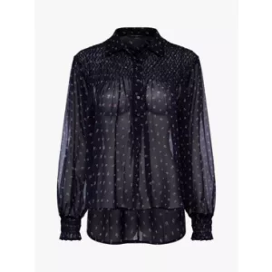 French Connection Augustine Floral Print Sheer Shirt, £32