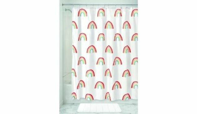 Rainbow shower curtain