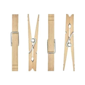 Smith’s Strong Wooden Hardwood Laundry Pegs
