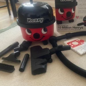 Henry HVR160 Vacuum Cleaner being hand tested by journalist Natasha Gregson