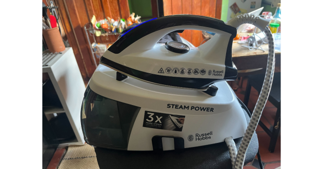 Mumsnet journalist Poppy O'Neill tests the Russell Hobbs Steam Power Steam Generator Iron