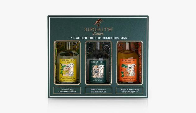 Sipsmith Gin Mini Gin Trio